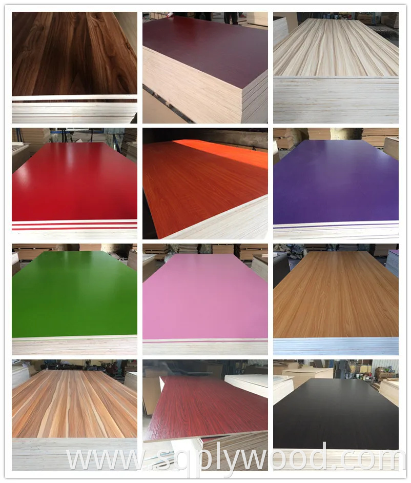 E0/E1/E2/Embossed/UV Glossy/Teak/ Melamine/Wood Veneer Wood Grain/ Solid Color Laminate Panels/Sheet/Timber MDF for Decorative/Furniture/Building/Construction